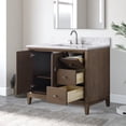 thumbnail image 2 of Vanity Art 42" Bathroom Vanity with Sink and Engineered Marble Top, Freestanding Storage Cabinet with 2 Drawers, 1 Shelf and Flip Down Tray, 2 of 9