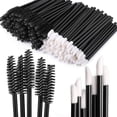 thumbnail image 2 of 200 cepillos de labio y espátula desechables de macara, aplicador de brillo labial para extensión de pestañas, kits de maquillaje Afortunado Sencillez, 2 of 4