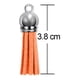thumbnail image 3 of Llavero en costillas colgante para la fabricación de joyas, 200pcs cuero llavero para pendientes, de, 3 of 7