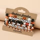 thumbnail image 4 of Juegos de pulseras de Halloween, Pulseras de cuentas superpuestas góticas, Fantasma espeluznante, Calabaza, Pulsera elástica, 4 of 6