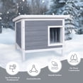 thumbnail image 4 of Outdoor Cat House Weatherproof Insulated Cat Houses for Outdoor Cats with All-Round Foam Feral Cat House Shelter Outdoor for Winter, 4 of 9