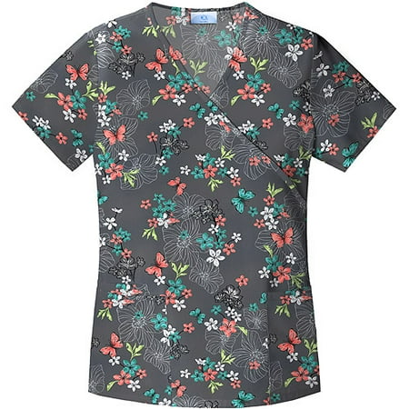 Dainty Garden Mock Wrap Top