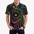 thumbnail image 1 of Fotbe Rainbow Glitter Camiseta Polo de Golf para Hombre con Estampado – Camisa Deportiva Transpirable con Cuello Abotonado-X-Large, 1 of 6