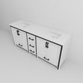 thumbnail image 6 of Ziva 80 in W x 22 in D White Double Bath Vanity and Cultured Marble Top, 6 of 7