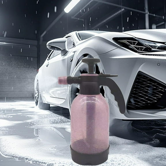CxhicLuv Car Wash Watering Can, Auto Foam Sprayer, 2L High-Pressure Multi-Mode, Car Cleaning Tools Kit, Efficient Foam Cleaning for Car Owners, Gardeners, Pink