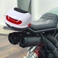thumbnail image 1 of Universal Motorcycle Rear Top Box, Tail Trunk Boxfor Scooter Luggage Top Lock Storage Carrier Case Helmet Luggage with Universal Mounting Hardware for Scooter, 1 of 7