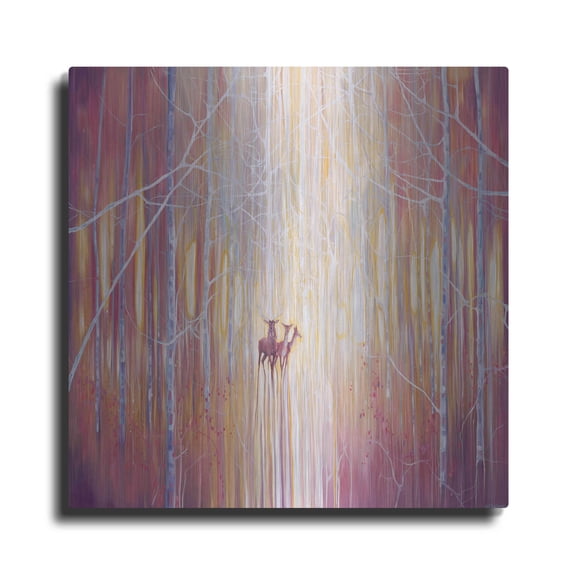 Luxe Metal Art 'Manifestation' by Gill Bustamante, Metal Wall Art, 36"x36"