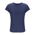 thumbnail image 6 of Casual Summer Plus Size Short Sleeve High Low Loose T Shirt Basic Tees Tops for Women on Clearance, 6 of 6