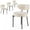 Beige, variant on Joinsun 2PCS Dining Chair Set, Mid Century Modern Round Dining Room Chairs for Kitchen, Vanity, Living Room, Beige