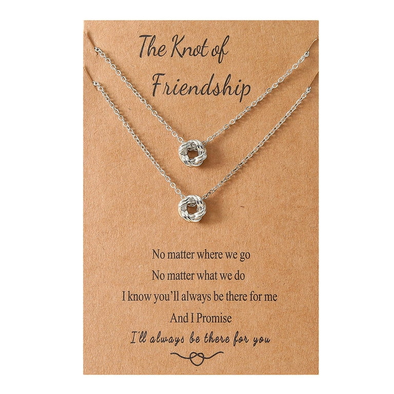 Best friend long distance necklaces best sale