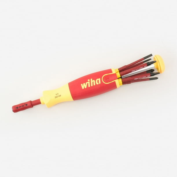 WIHA TOOLS 28395 MultiBlade Screwdriver,6in1 Driver