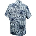 thumbnail image 2 of HAPPY BAY Women's Funny Aloha Party Shirt Hawaiian Blouse XL Lagoon, Tropical, 2 of 3