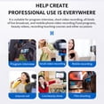 thumbnail image 3 of Mini Microphone Cardioid Condenser Mic with Shock Mount Windscreen 3.5mm TRS Plug for DSLR Camera Vlog Live Streaming Video Recording, 3 of 9