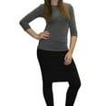 thumbnail image 3 of Kiki Riki Women's 3/4 Sleeve Shell/T-shirt charcoal x small, 3 of 3
