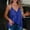 Blue, variant on Mefallenssiah Tank tops Fashion Casual Womens Solid Patchword Sequins V-Neck Crop Tanks top Ladies Camis Vest (Pink,S)