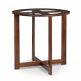 Roundhill Furniture Cylina Round Counter Height Table Set