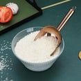 thumbnail image 4 of Copper Ice Scoop, Fashion Ice Cream Scoop, Premium Stainless Steel Cookie Scoop, Dog Food Scoop, Sturdy Flour Scoop, Utility Candy Scoop, Dishwasher Safe (6oz/9 Inch), 4 of 7
