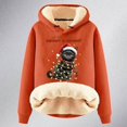 thumbnail image 4 of Women's Christmas Hoodies Thick Cat Print Long Sleeve Hooded Sweatshirts Xmas Holiday Cute Long Sleeve Loose Pullover Tops Winter Y2k Clothes, 4 of 4