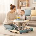 thumbnail image 5 of YYUAN 5-in-1 Baby Walker for Boys and Girls, Adjustable Infant Walkers with Wheels, Green, 5 of 9