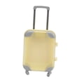 thumbnail image 3 of Mini maleta de viaje para casa de muñecas, juguete, cubierta transparente, multiusos para Amarillo, 3 of 9
