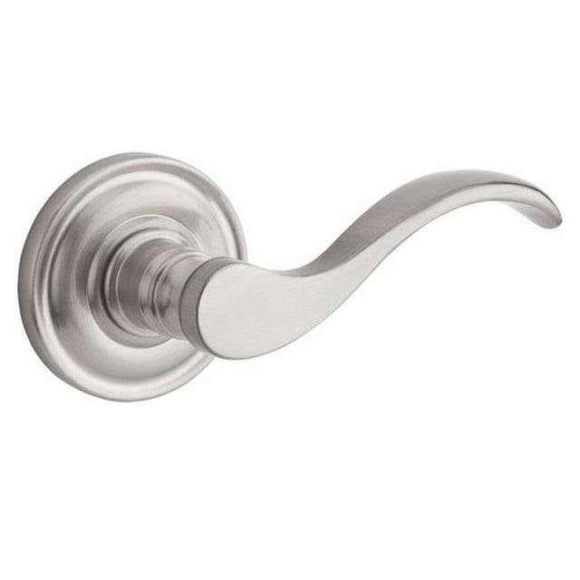 Demi-femelle Levier Incurvé à Droite & Rose Ronde Traditionnelle&44; Nickel Satiné