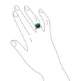 thumbnail image 3 of Bling Jewelry Womens Cubic Zirconia 7CT CZ Green Cushion Cut Estate Style Cocktail Statement Ring, 3 of 6