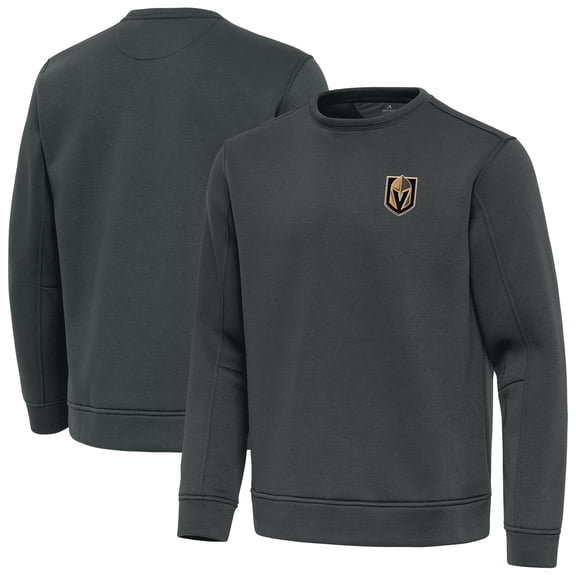 Men's Antigua Pewter Vegas Golden Knights Relevant Lightweight Pullover Sweatshirt