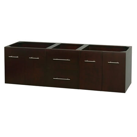 Wyndham Collection Centra 72 Inch Double Bathroom Vanity In Espresso Wyndham Collection Centra 72 Inch Double Bathroom Vanity In Espresso No Countertop Sinks