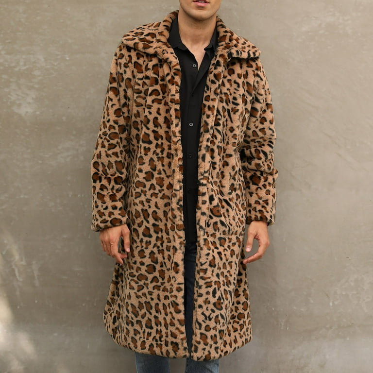 Leopard Fashion Lapel Long Sleeve Coats Leopard Fashion Lapel Long Sleeve Coats