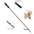 thumbnail image 6 of Heavy Duty 32 inch Long Campfire Bonfire Poker Stick 25 Inch Fireplace Tong with Travel Bag, Fire Pit Wood Stove Accessories Tools Log Grabber, Rust Resistant, Black Finish for Indoor and Outdoor use, 6 of 9