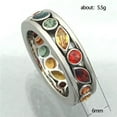 thumbnail image 3 of K-KED Gorgeous Women Cubic Zirconia 925 Silver Ring Wedding Delicate Jewelry Gifts Size 6-10-#3-7, 3 of 6