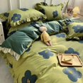 thumbnail image 1 of Sanrio Cartoon Hello Kitty Pure Cotton Four-piece Set Cute Princess Style Bed Sheet Quilt Cover Pillowcase Three-piece Gift Set RJ, 1 of 7