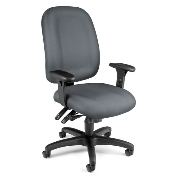 OFM Ergonomic 125-801 Fabric Task Chair with Arms, Gray