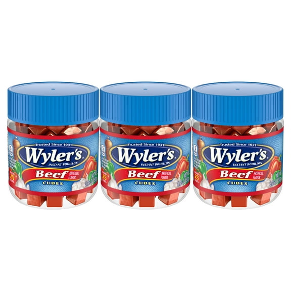 Wyler's Beef Instant Bouillon Cubes, 3.25 oz (3-Pack)
