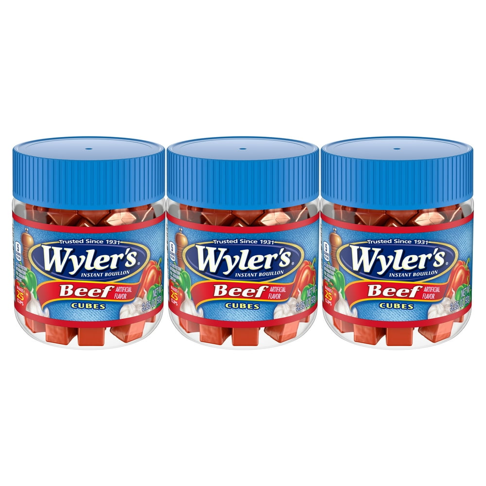 Wyler's Beef Instant Bouillon Cubes, 3.25 oz (3Pack)