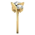 thumbnail image 3 of Three-Stone Engagement Ring for Women - 3.5ct White Sapphire in 14K Yellow Gold Promise Ring, 3 of 6