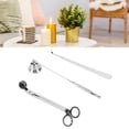 thumbnail image 4 of Candle Accessory Set, 3PCS Candle Cutter Snuffer Extinguisher Wick Dipper Gift Supplies Candle Snuffer And Wick Trimmer Candle Care Kit with Elegant Carving for Candle Lovers, 4 of 7