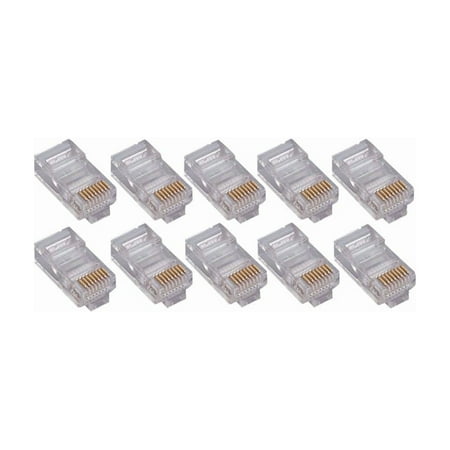 100PK CAT6 RJ45 MODULAR PLUG
