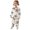 White, variant on Girls 2 Piece Pajama Set Cute Print Sleepwear Soft Long Sleeve Top And Pants Matching Nightwear Outfit For Toddlers Kids Children 2 To 10 Years Old