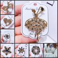 thumbnail image 3 of Broche de libélula con diamantes de imitación, aleación galvanizada, ramillete de animales retro, accesorios de ropa para mujer, broche de cisne, 3 of 5