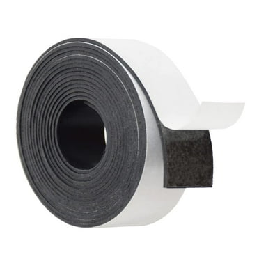 Adhesive Backed Rubber Strips (1/16" Thick x 1" Wide x 10' Long) - Self Stick Neoprene Rubber Sheet