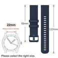 thumbnail image 2 of Gostoto 18mm 20mm 22mm Premium Silicone Rubber Replacement Straps Soft Silicone Watch Bands Quick Release Rubber Watch Bands with Stainless Steel Buckle Replacement Wrist Band for Men Women, 2 of 4