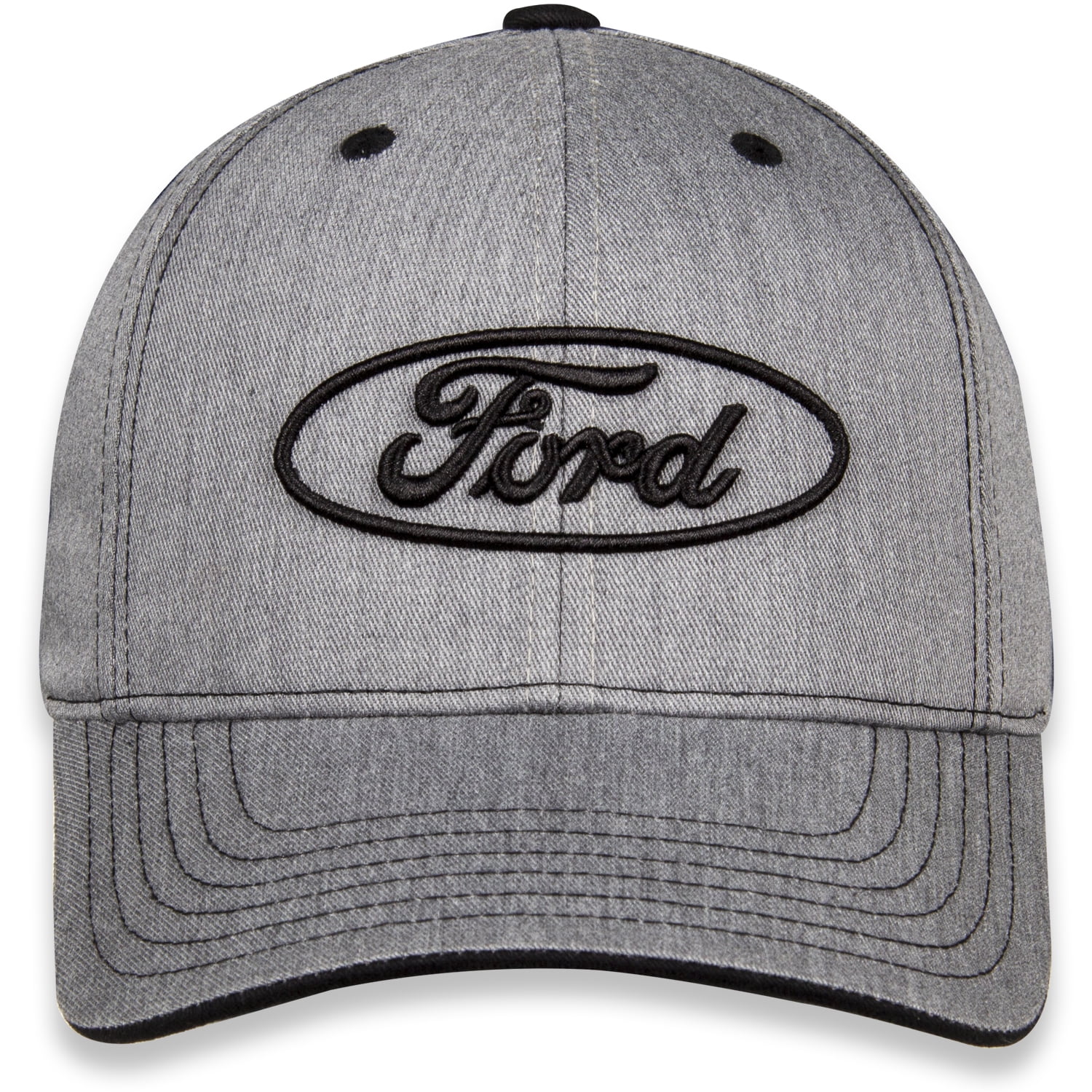 Ford Oval Heather Gray Cotton Hat - Adult