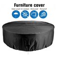 thumbnail image 2 of Round Fire Pit Cover Waterproof Windproof UV Protection For Outdoor Garden Furniture Modern Style, 2 of 9