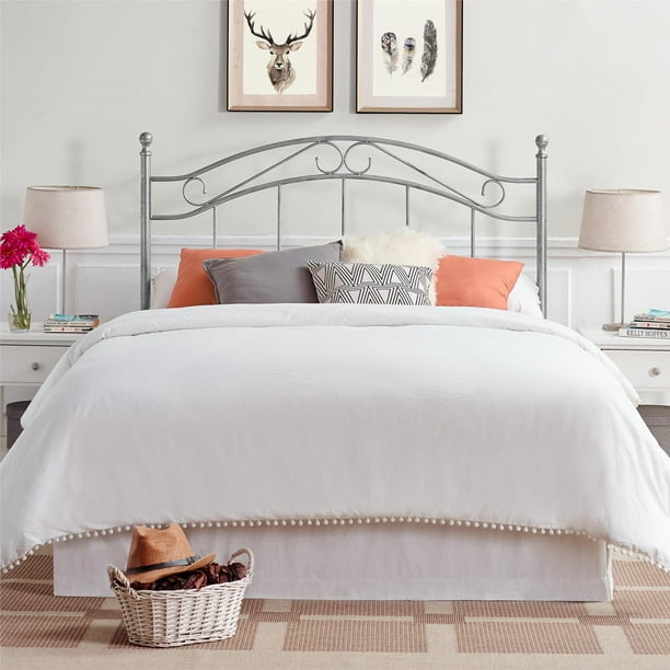 Mainstays Full/Queen Metal Headboard, Pewter