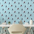 thumbnail image 3 of Ambesonne Sport Peel & Stick Wallpaper for Home, Ice Hockey Pattern Winter, 13"x72", Blue Red Black, 3 of 6