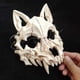 thumbnail image 4 of Cosplay Masquerade Half Face Yaksha Resin Wolf Skull Face Cover Scary Horror Costume Props Ornament, 4 of 4