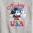 thumbnail image 3 of Disney - Americana - Mickey Mouse USA Flag - Toddler And Youth Crewneck Fleece Sweatshirt, 3 of 5