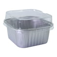 thumbnail image 2 of Cozeii Mini Square Cake Pans with Lids, 3.5 Inch Aluminum Foil Pans Disposable Cake Pans for Party Picnics Muffins Cupcakes (Silver）, 2 of 5