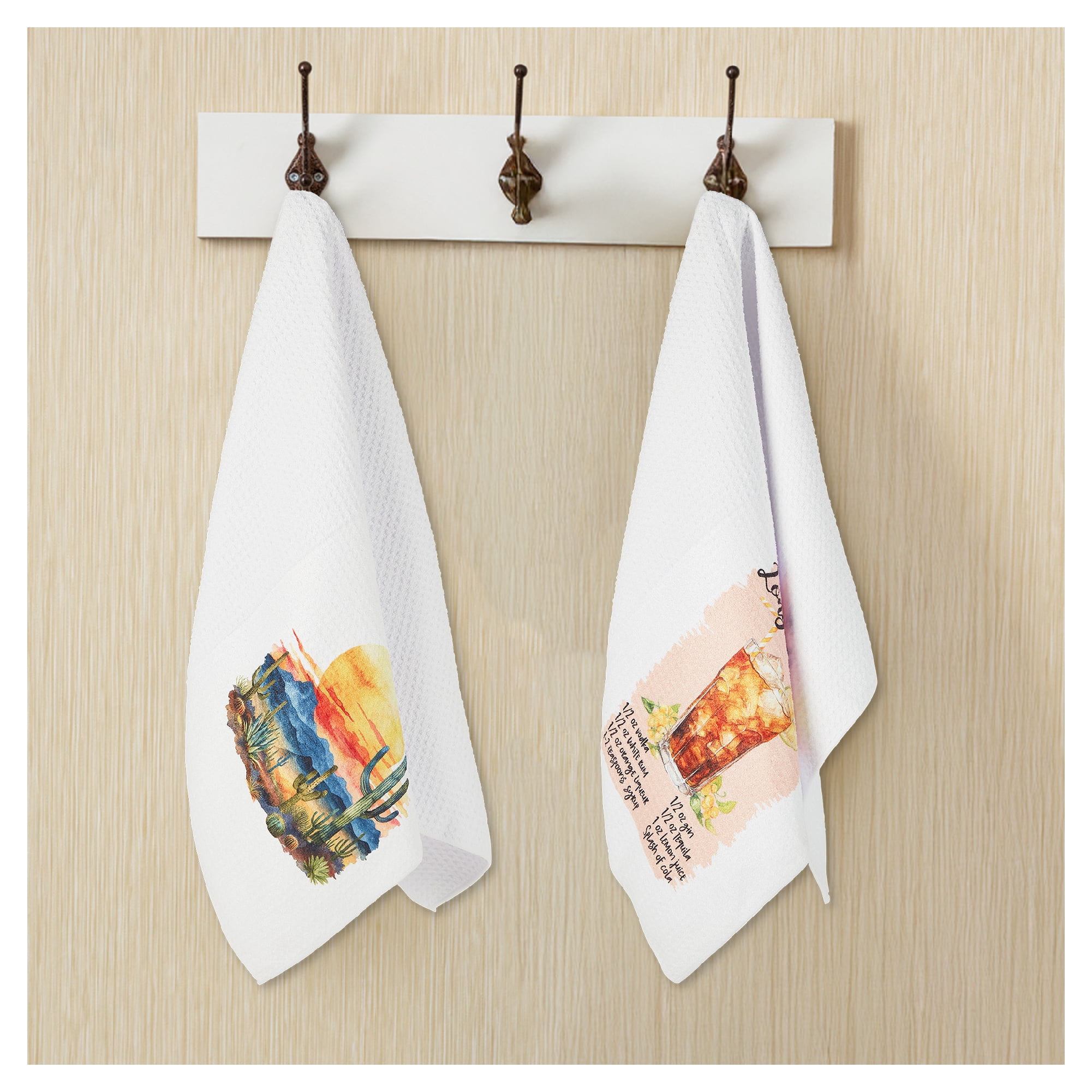 MakerFlo Kitchen Towel for Sublimation, Ideal for DIY Crafts, Heat Transfer & Custom Printing